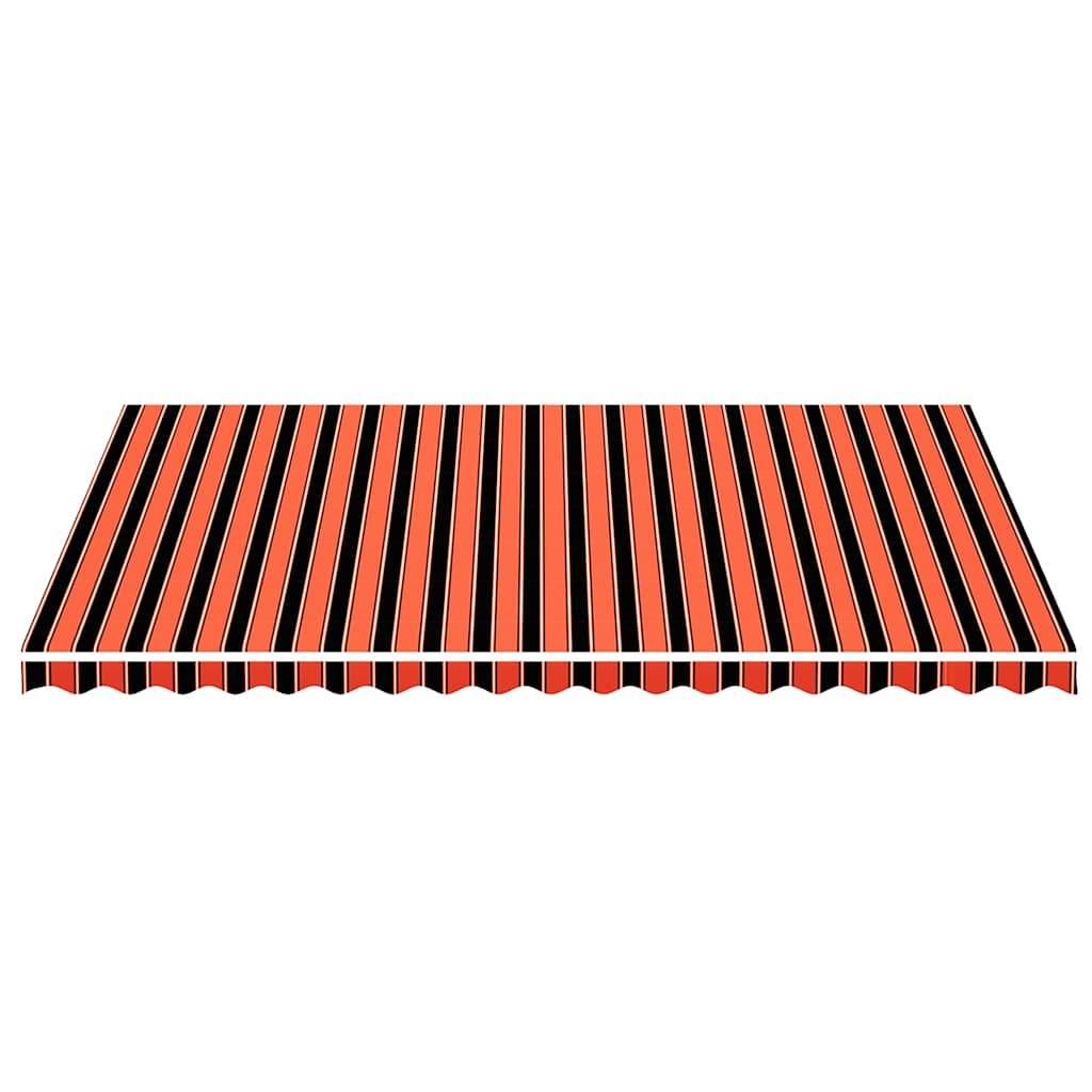 vidaXL Markisenbespannung Orange und Braun 5x3,5 m