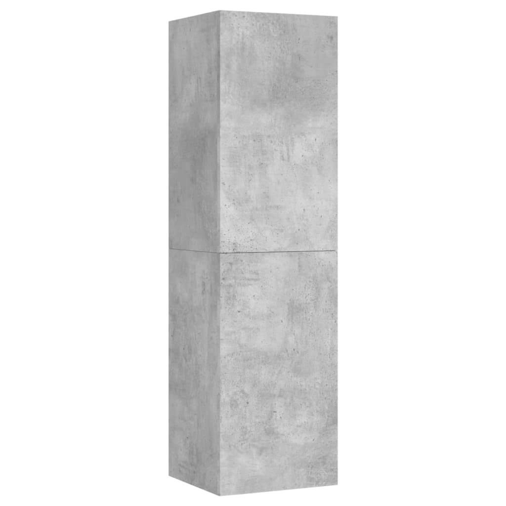 vidaXL TV-Schrank Betongrau 30,5x30x110 cm Holzwerkstoff