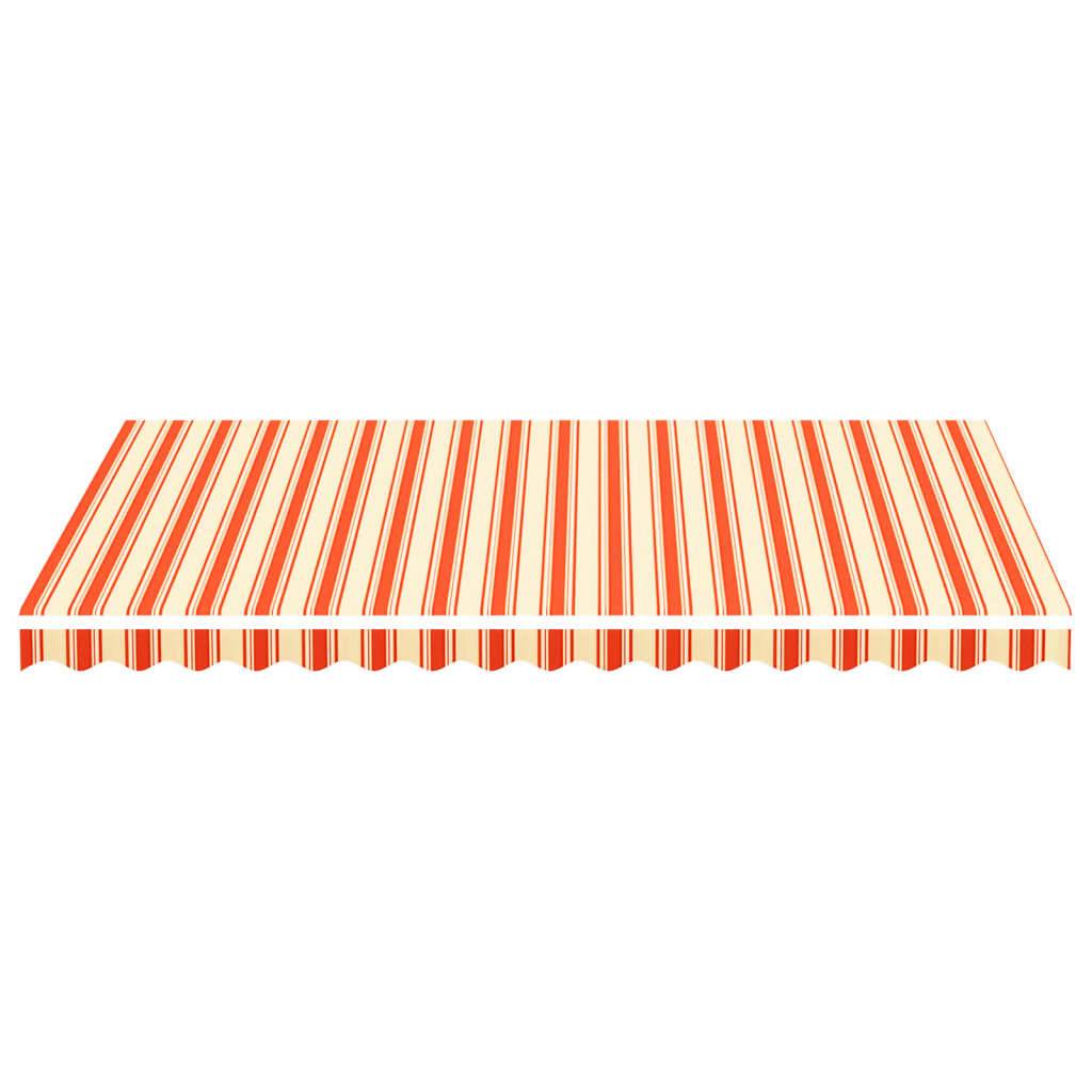 vidaXL Markisenbespannung Gelb und Orange 3,5x2,5 m