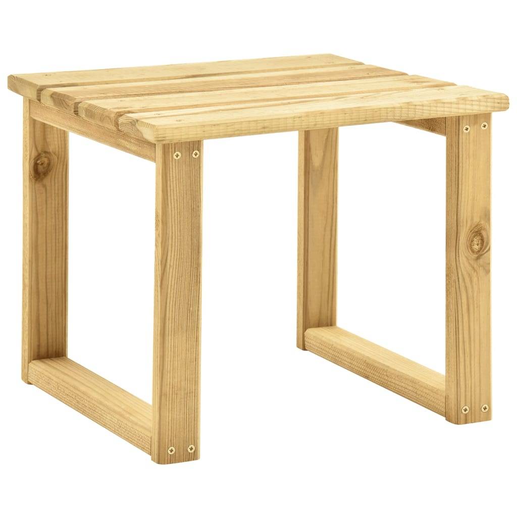 vidaXL Garten-Sonnenliege mit Tisch und Auflage Kiefer Imprägniert