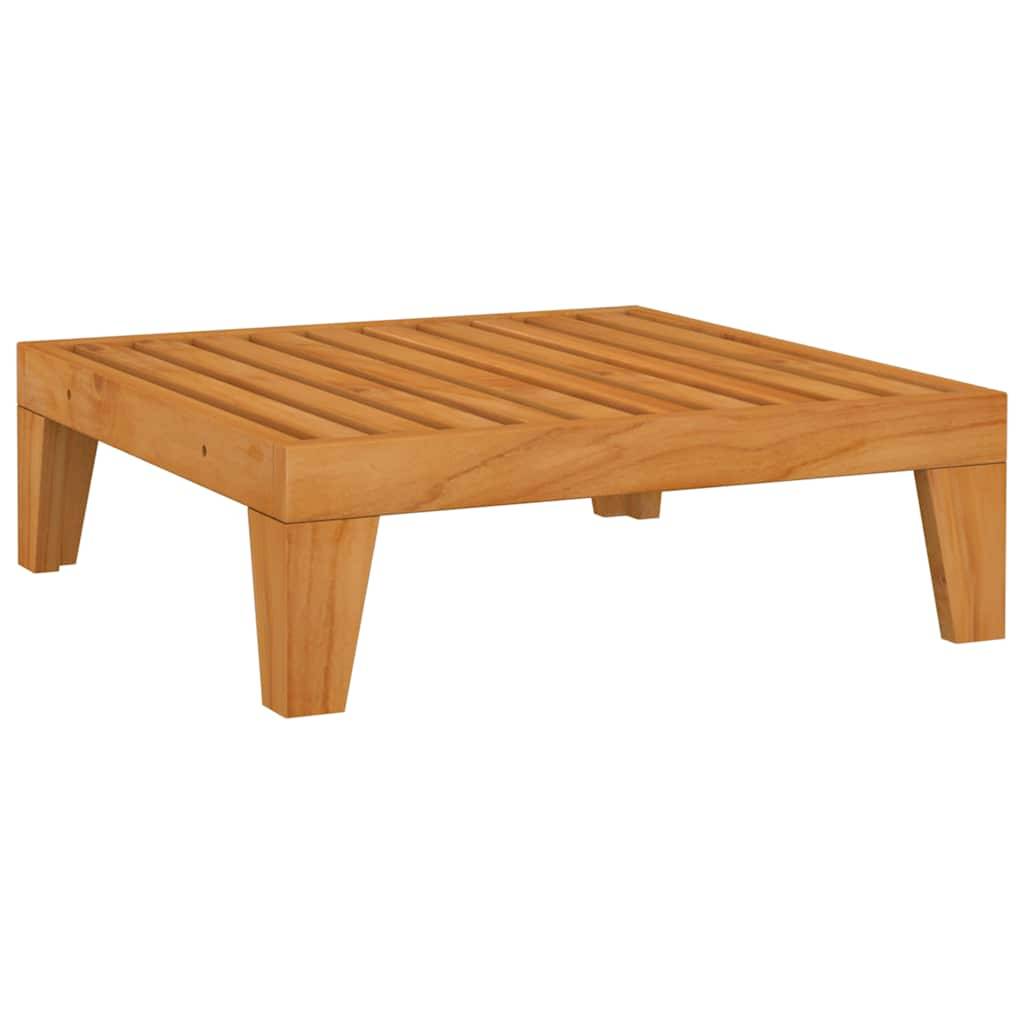 vidaXL Modular-Fußhocker mit Dunkelgrauem Kissen Akazie Massivholz