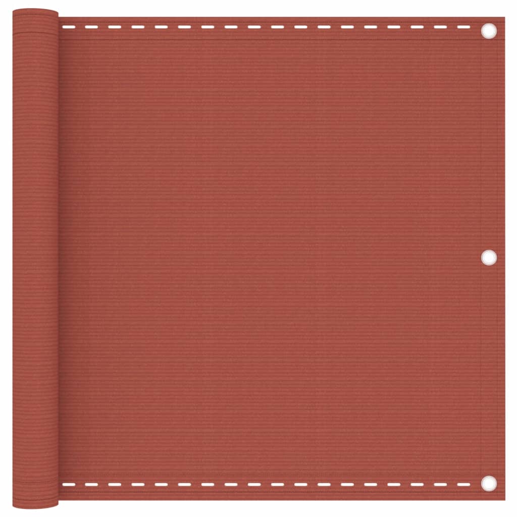 vidaXL Balkon-Sichtschutz Terracotta-Rot 90x300 cm HDPE