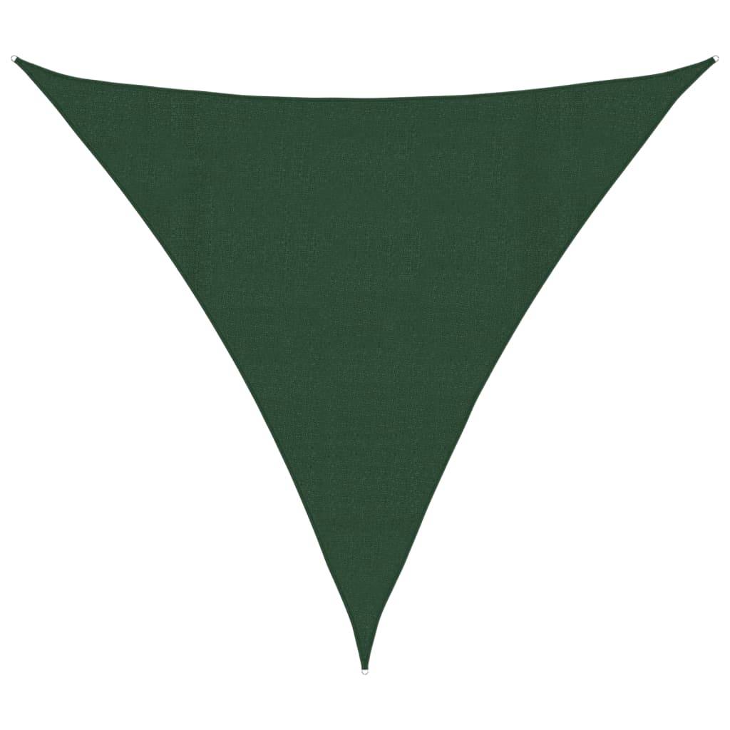 vidaXL Sonnensegel 160 g/m² Dunkelgrün 4,5x4,5x4,5 m HDPE