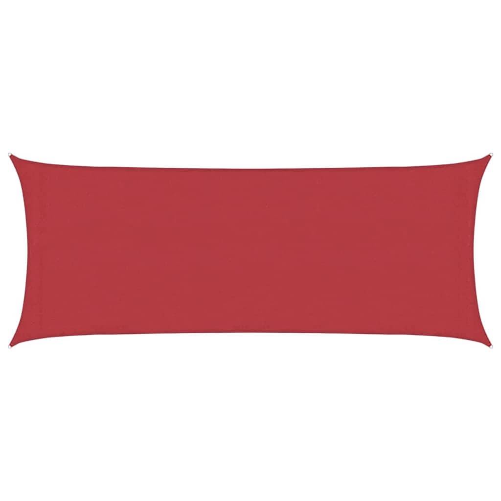 vidaXL Sonnensegel 160 g/m² Rot 2x5 m HDPE