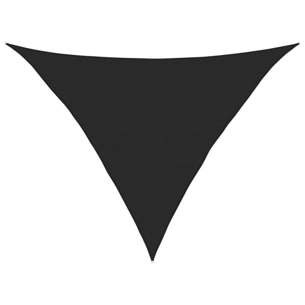vidaXL Sonnensegel 160 g/m² Schwarz 5x5x6 m HDPE