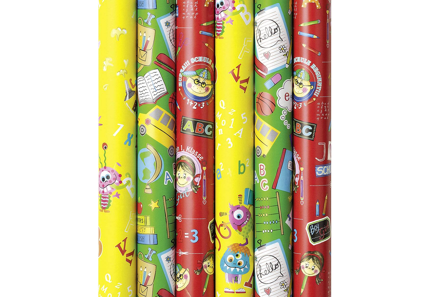 ZOEWIE Geschenkpapier-Röllchen Back to School 2mx70cm