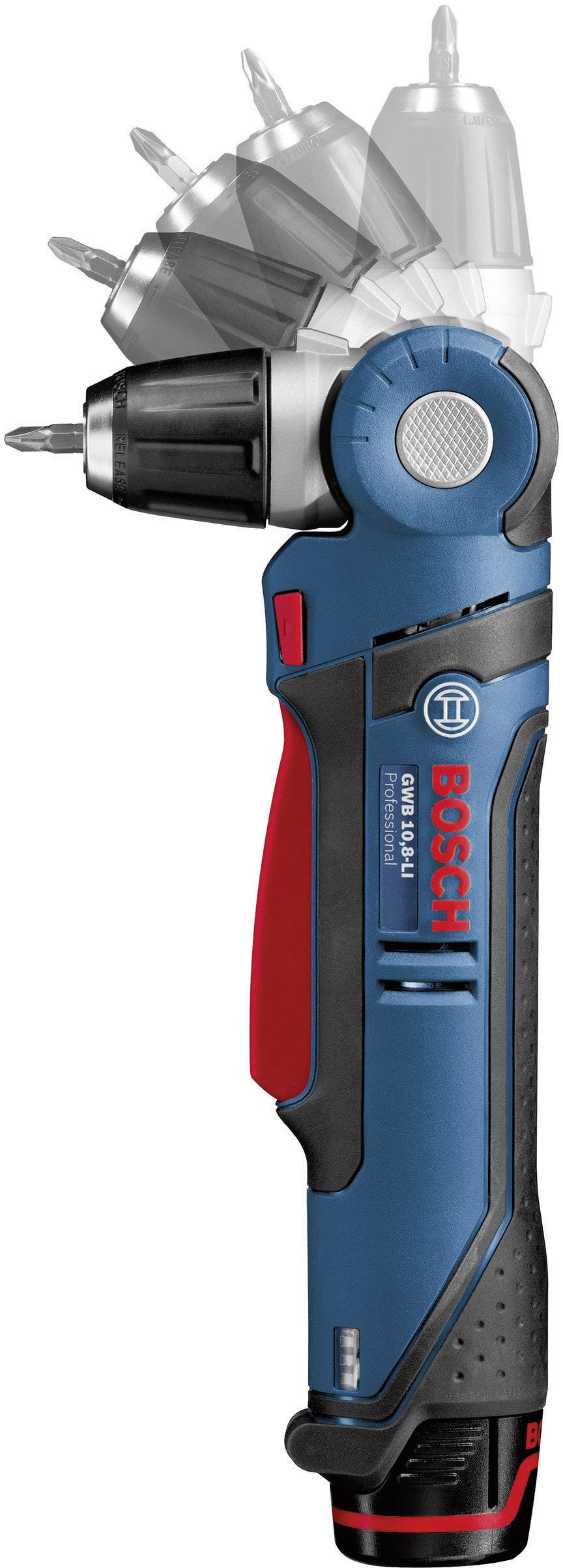 Bosch Akku-Winkelbohrmaschine GWB 10,8 LI in L-Boxx 0601390904 + 2 Akkus + L-Boxx