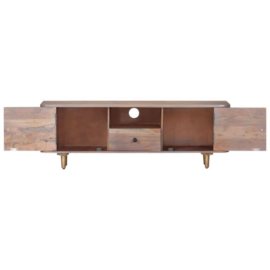 vidaXL TV-Schrank 118x30x40 cm Massivholz Akazie