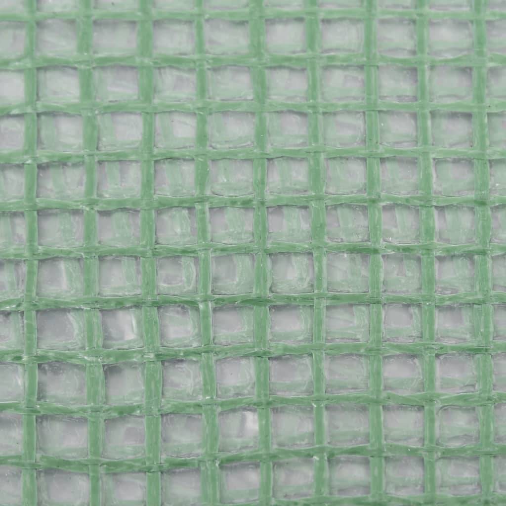 vidaXL Ersatzabdeckung für Gewächshaus (45 m²) 300x1500x200 cm Grün