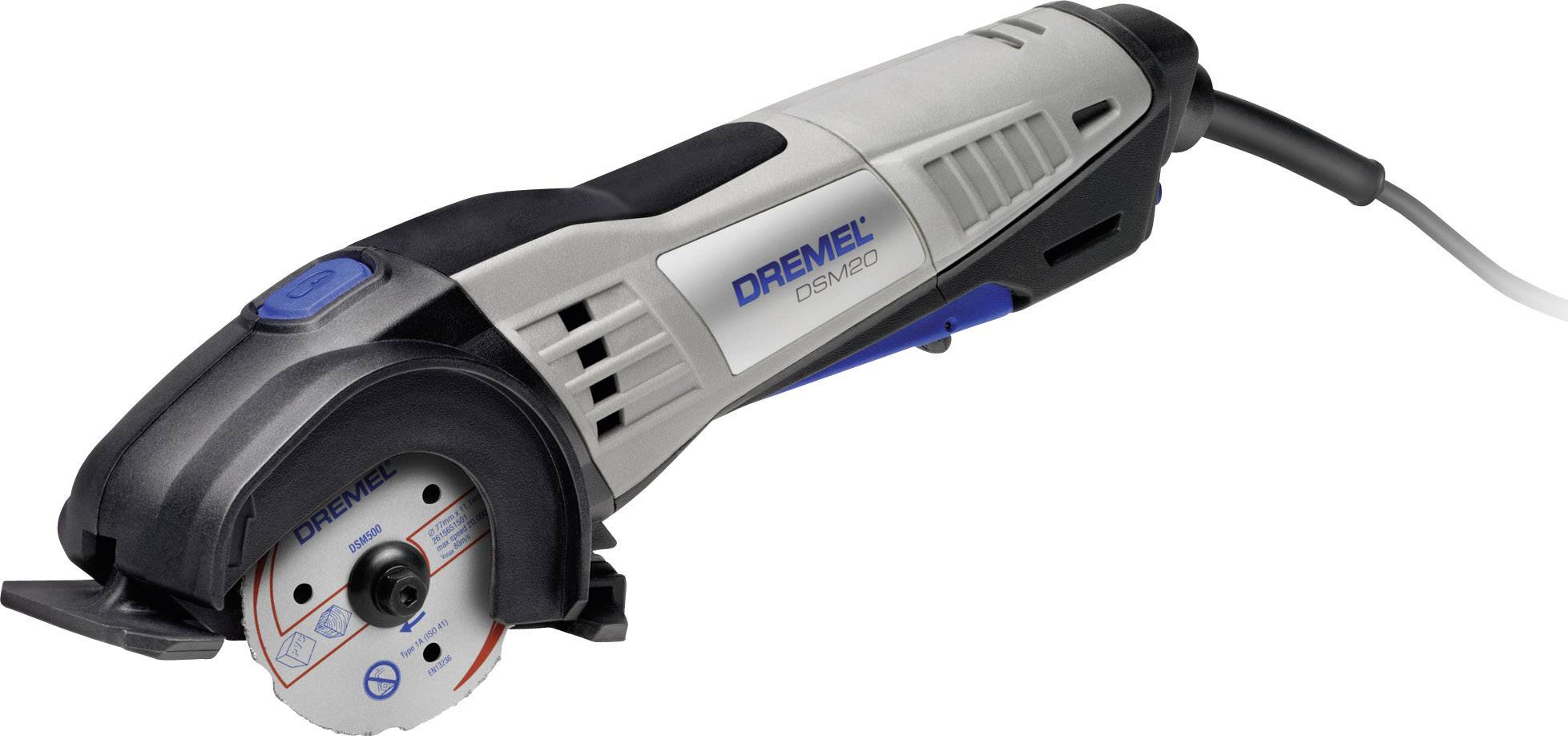 Dremel DSM 20-3/4 Mini-Kreissäge mit Zubehör, inkl. Koffer 8teilig 710W