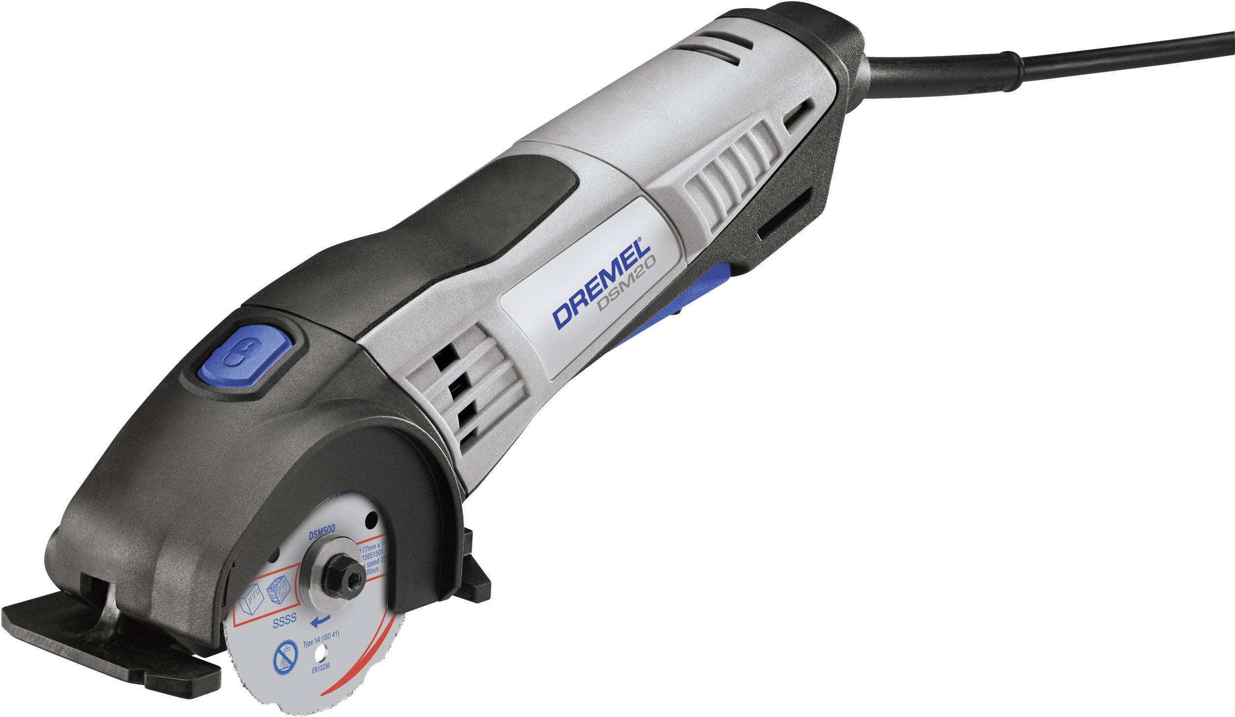 Dremel DSM 20-3/4 Mini-Kreissäge mit Zubehör, inkl. Koffer 8teilig 710W