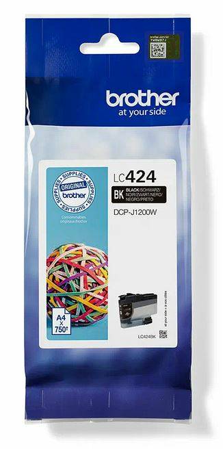 Brother Druckerpatrone LC-424BK Original Schwarz LC424BK