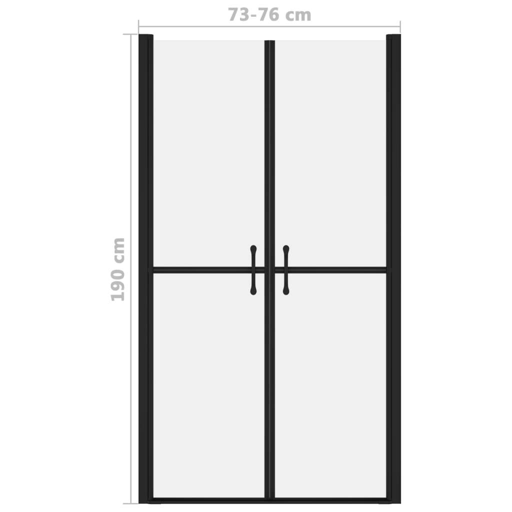 vidaXL Duschtür Matt ESG (73-76)x190 cm