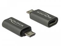 Delock - USB-Adapter - 24 pin USB-C (W) zu Micro-USB Typ B (M)