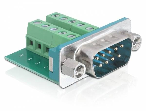 Delock 65269 65269 D-SUB Stiftleiste 180 ° Polzahl: 9, 10 1 St.