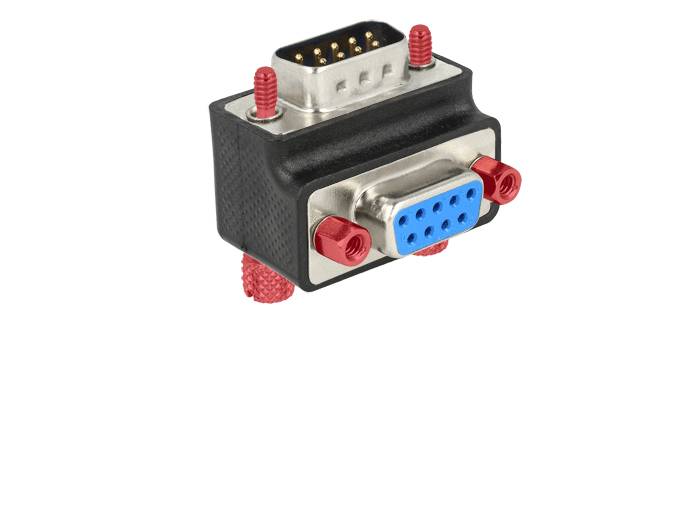Delock Seriell Adapter [1x D-SUB-Stecker 9pol. - 1x D-SUB-Buchse 9pol.] Schwarz