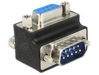 Delock Seriell Adapter [1x D-SUB-Stecker 9pol. - 1x D-SUB-Buchse 9pol.] Schwarz