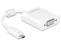 Delock Adapter HDMI Micro-D male > VGA female with Audio VGA-Adapter mikro M bis HD-15 stereo mini jack Mikro-USB Typ
