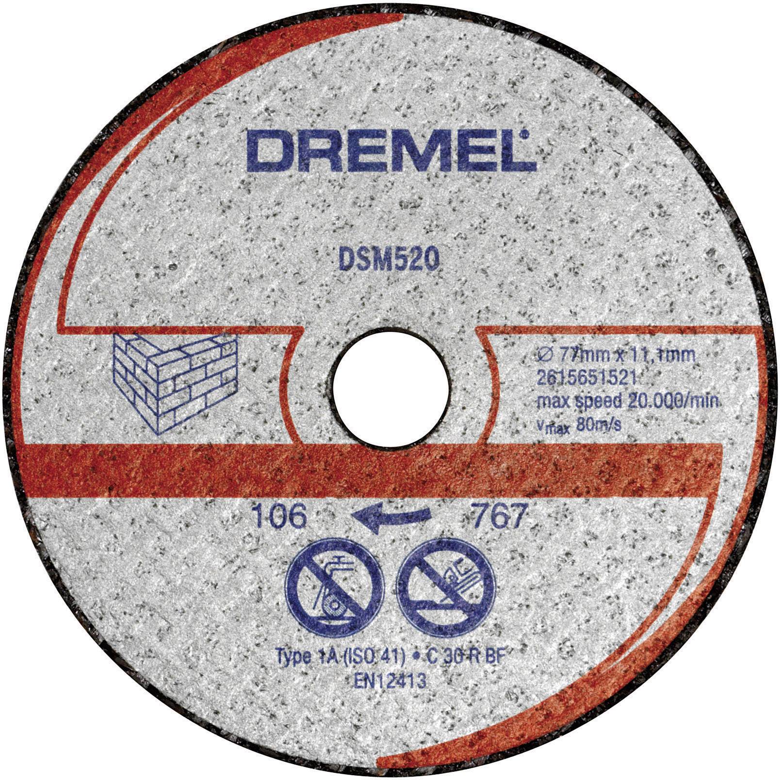 Dremel DSM 520 2615S520JA Trennscheibe gerade  77 mm 11.1 mm 2 St.