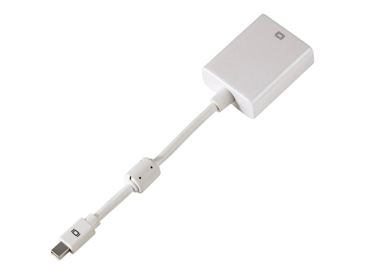 Hama 53247 DisplayPort / VGA Adapter [1x Mini-DisplayPort Stecker - 1x VGA-Buchse] Weiß mit Ferritkern