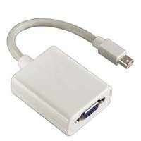 Hama 53247 DisplayPort / VGA Adapter [1x Mini-DisplayPort Stecker - 1x VGA-Buchse] Weiß mit Ferritkern