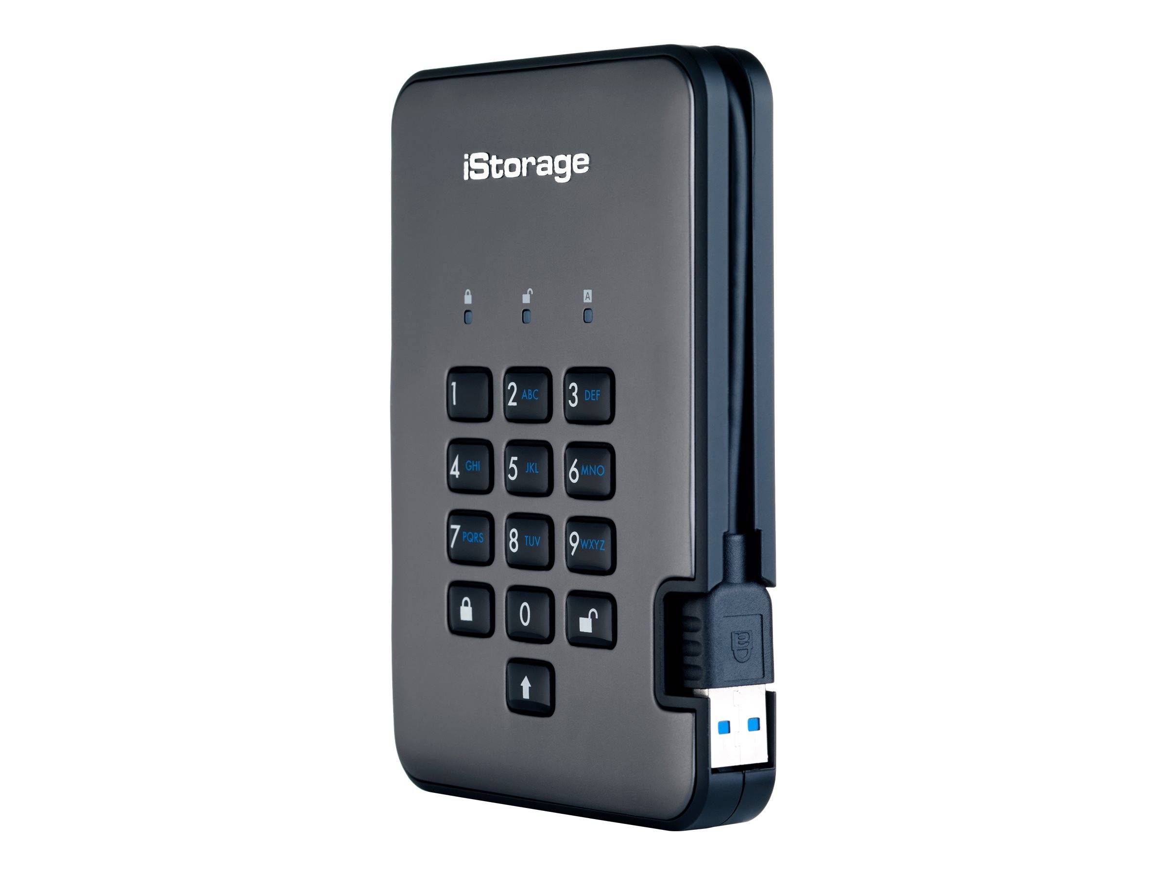 iStorage diskAshur PRO 2® 1 TB Externe Festplatte 6.35 cm (2.5 Zoll) USB 3.2 Gen 2 (USB 3.1) Graphit IS-DAP2-256-1000-C-G