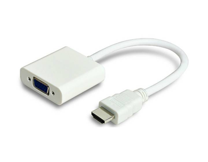 JJ JouJye 2240 HDMI / VGA Adapter [1x HDMI-Stecker - 1x VGA-Buchse] Weiß 16.00 cm