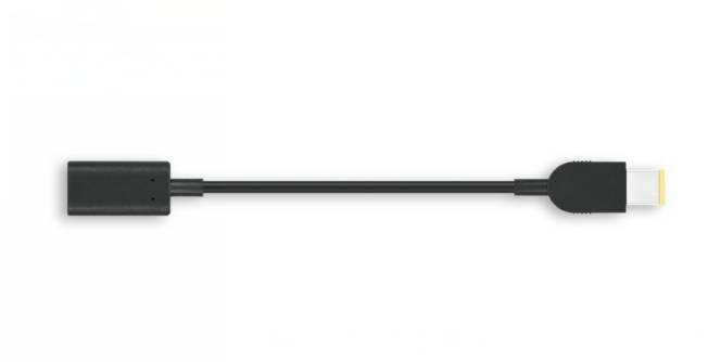 Lenovo USB-Kabel USB 3.2 Gen1 (USB 3.0 / USB 3.1 Gen1) USB-C® Stecker, USB-Slim Tip Stecker 0.18 m 4X90U45346