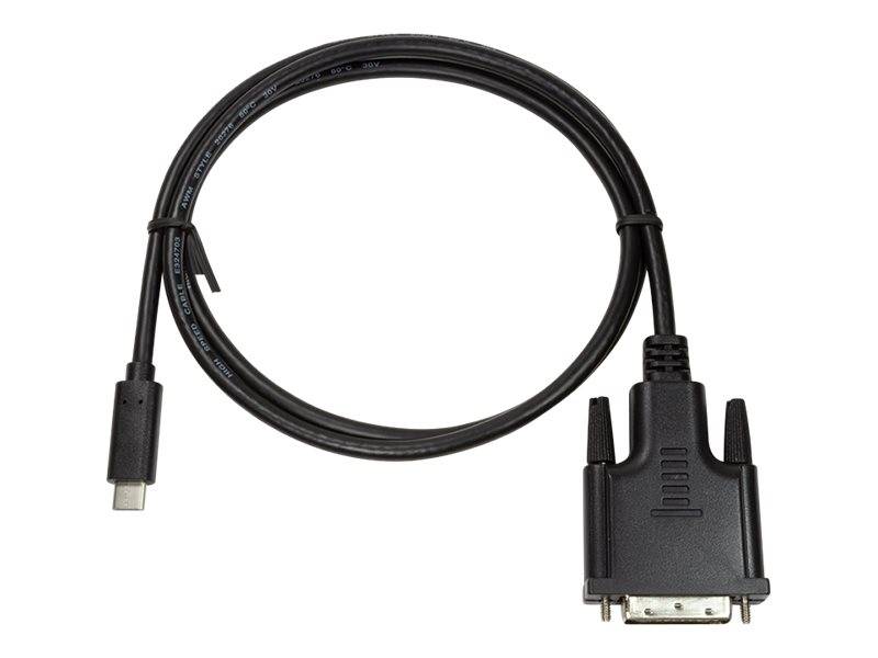 LogiLink USB-C® / DVI Adapterkabel USB-C® Stecker, DVI-D 24+1pol. Stecker 1.80 m Schwarz UA0331 USB-C®-Displaykabel