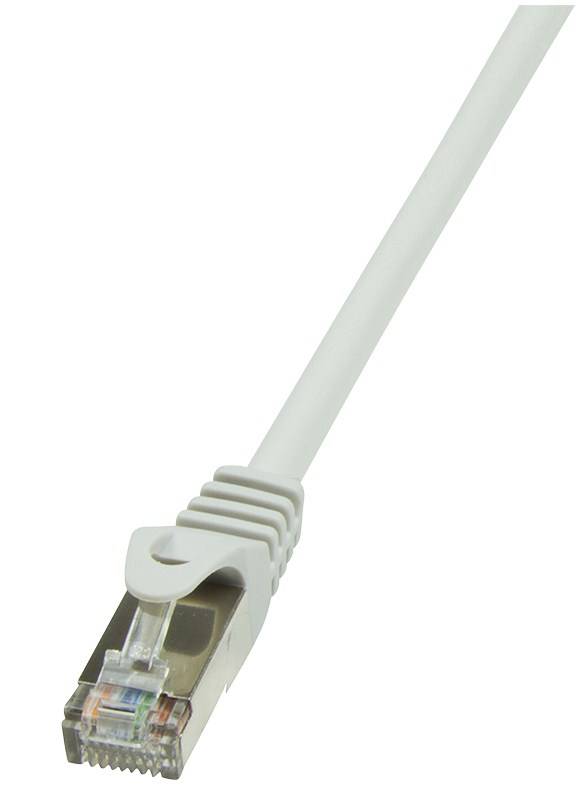 LogiLink CP2092U RJ45 Netzwerkkabel, Patchkabel CAT 6 U/UTP 10.00 m Grau mit Rastnasenschutz 1 St.