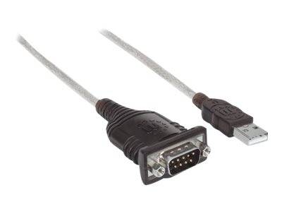 Manhattan USB 1.1 Adapter [1x USB 1.1 Stecker A - 1x D-SUB-Stecker 9pol.] Adapter 45.00 cm vergoldete Steckkontakte