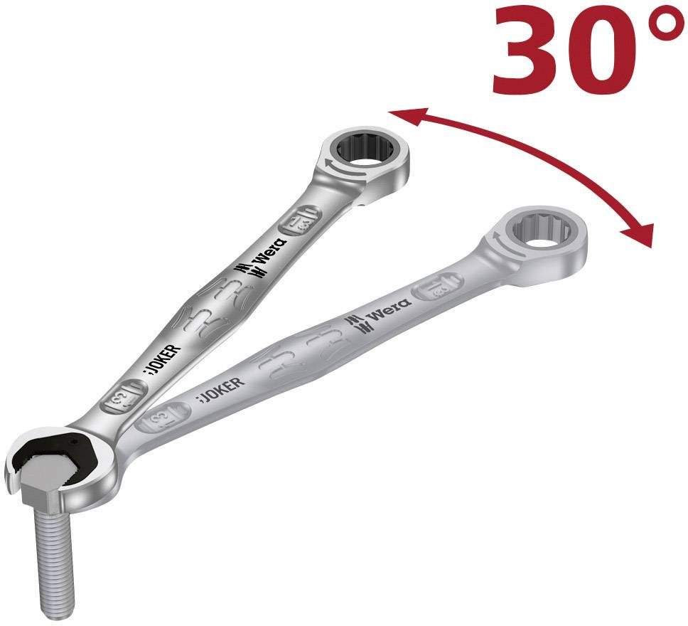 Wera 05073279001 Joker Knarren-Ring-Maulschlüssel Schlüsselweite (Metrisch) 19 mm