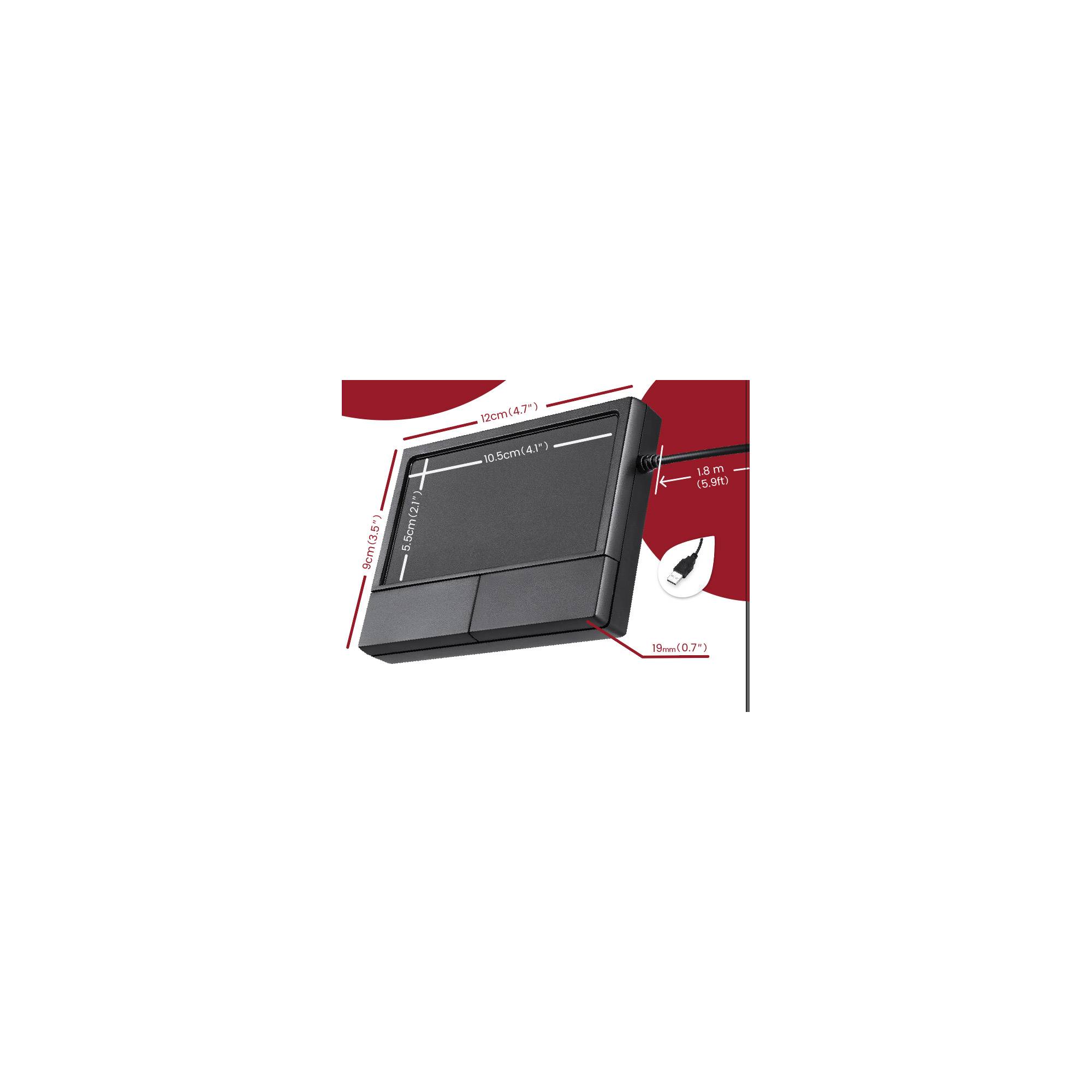 Perixx PERIPAD-504 Touchpad USB Schwarz 2 Tasten Touchscreen