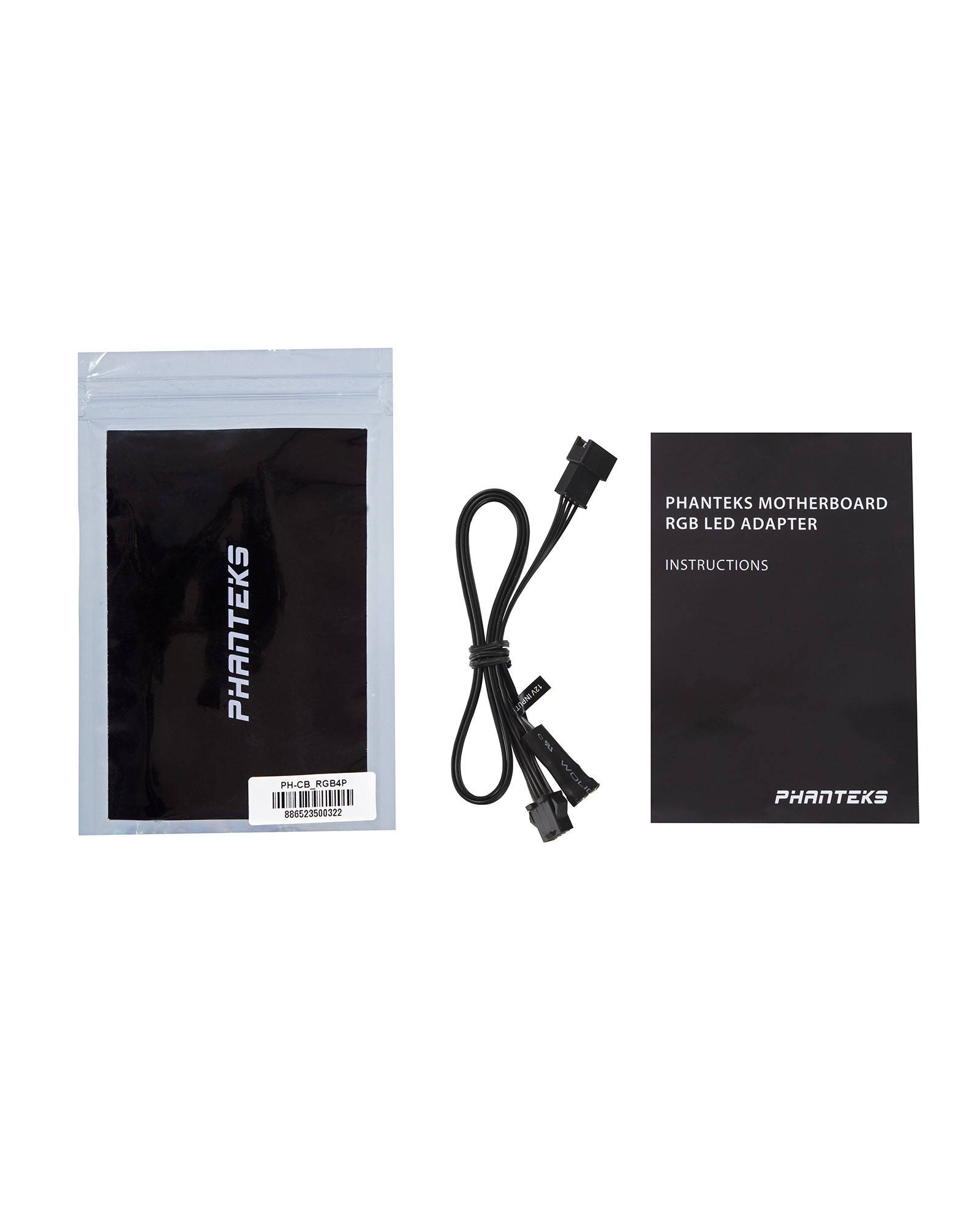 Phanteks PH-CB-RGB4P LED Adapterkabel 600 mm Schwarz