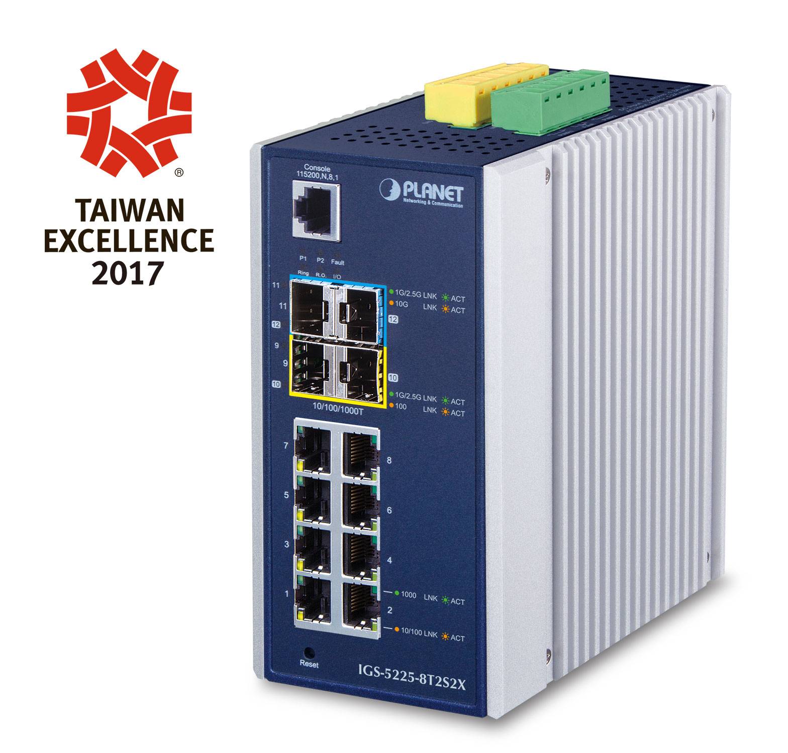 Planet IGS-5225-8T2S2X, Managed, L2+, Gigabit Ethernet (10/100/1000)