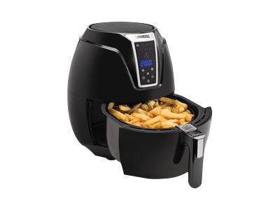Princess 01.182021.01.001 Heißluft-Fritteuse 3.2l 1400W mit Display, Antihaftbeschichtung, Timerfunktion Schwarz