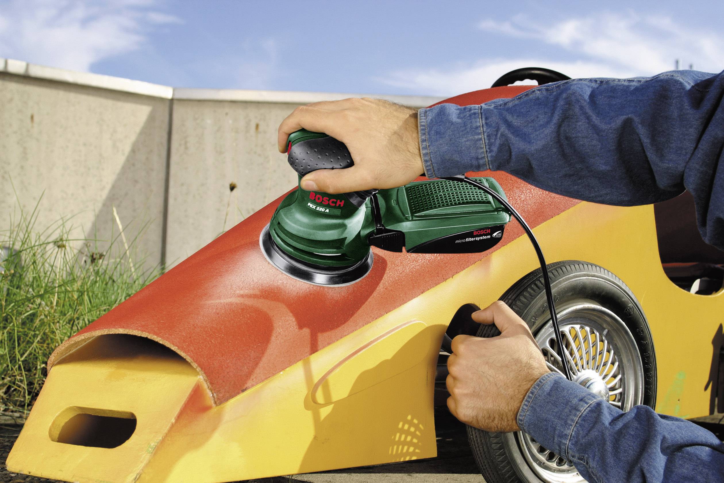 Bosch Home and Garden PEX 220A 0603378000 Exzenterschleifer 220W Ø 125mm