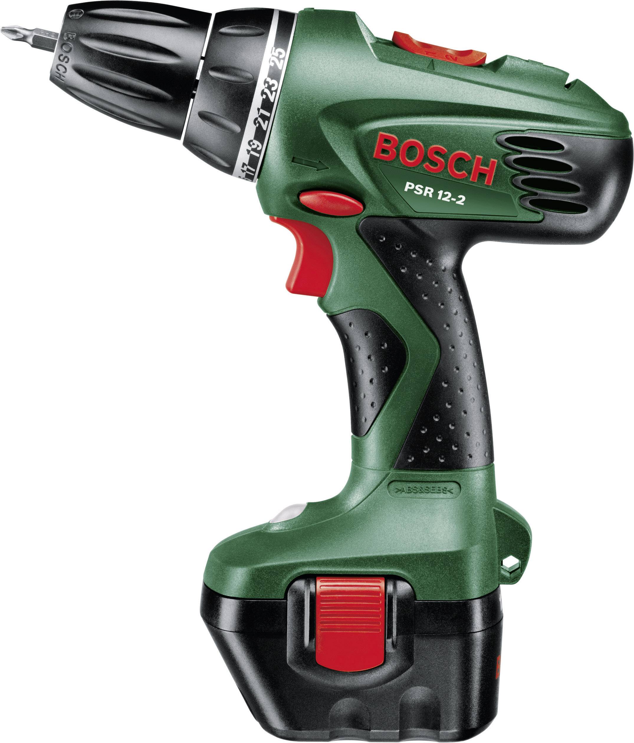 Bosch PSR 12-2 0603951J00 Akku-Bohrschrauber 12 V NiCd inkl. Akku, inkl. Koffer