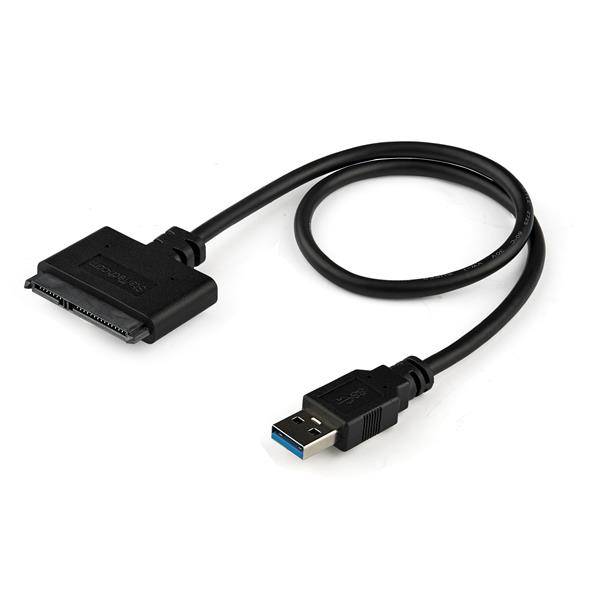 StarTech.com USB 3.0 auf 2,5" (6,4cm) SATA III Adapter Kabel mit UASP - USB 3.0 zu SATA SSD/HDD Konverter /