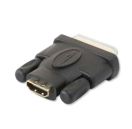 TECHly IADAP-DVI-HDMI-F DVI / HDMI Adapter [1x DVI-Stecker 24+1pol. - 1x HDMI-Buchse] Schwarz