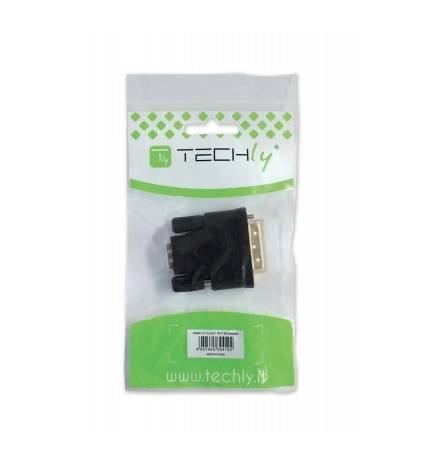 TECHly IADAP-DVI-HDMI-F DVI / HDMI Adapter [1x DVI-Stecker 24+1pol. - 1x HDMI-Buchse] Schwarz