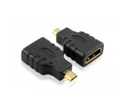 TECHly IADAP-HDMI-MD HDMI Adapter [1x HDMI-Stecker D Micro - 1x HDMI-Buchse] Schwarz