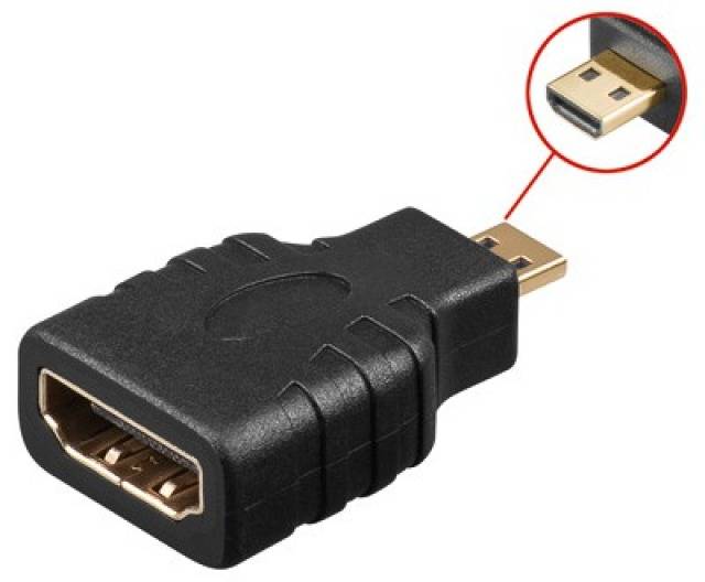 HDMI Adapter F auf Micro D Stecker -- Multimedia