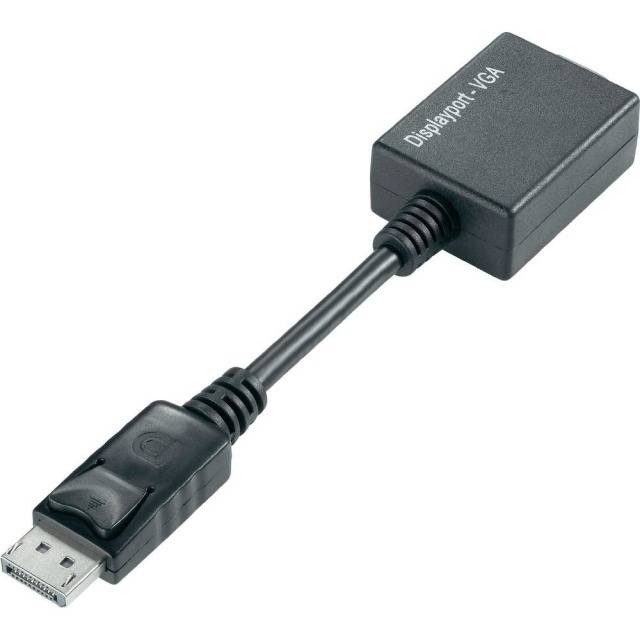 TECHly IADAP-DSP-250 DisplayPort / VGA Adapter [1x DisplayPort Stecker - 1x VGA-Buchse] Schwarz