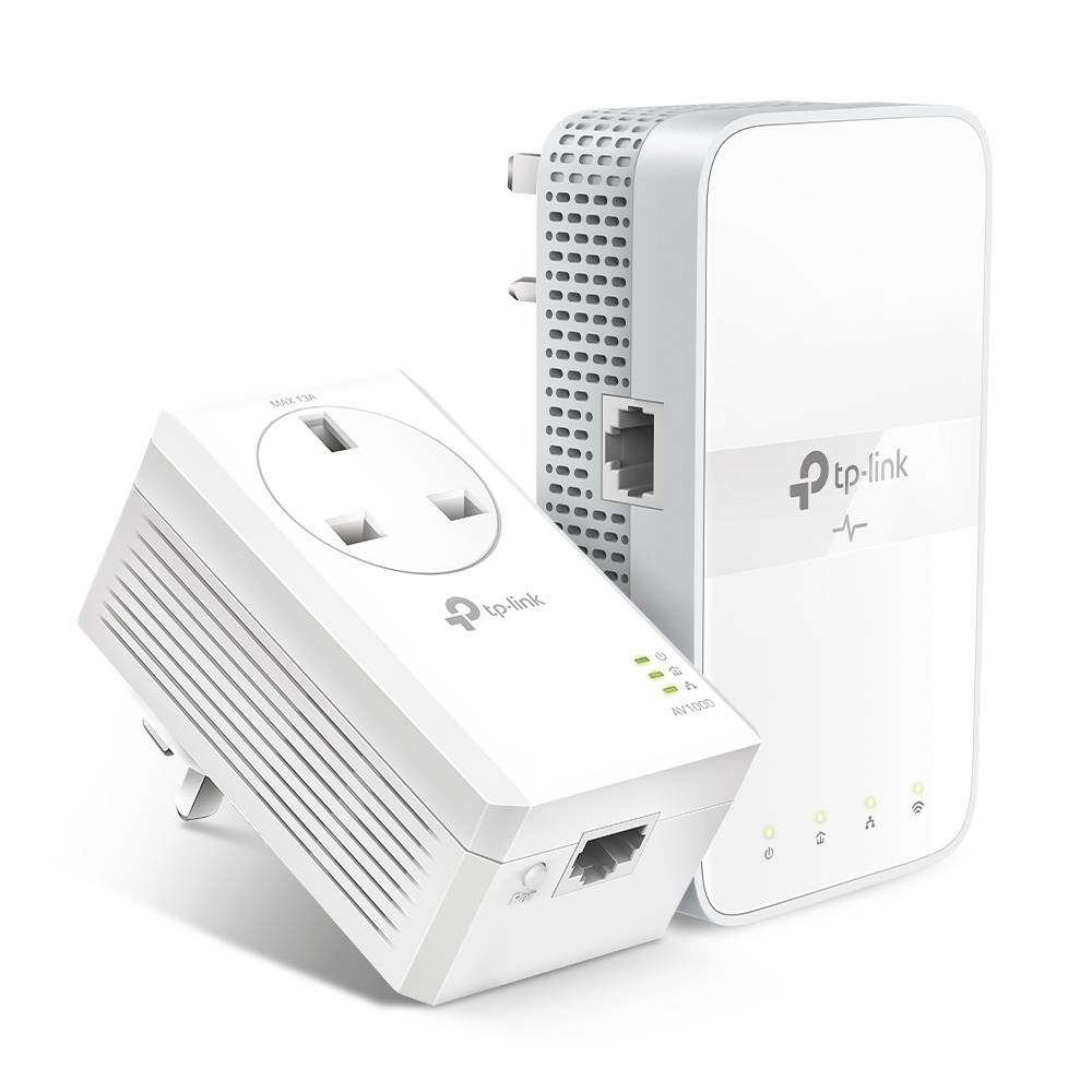 TP-LINK AC1200 AV1000 Gigabit WLAN Powerline Adapter Kit Powerline WLAN Starter Kit TL-WPA7617 KIT 1000 MBit/s