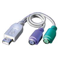 Value USB 2.0 Adapterkabel [1x USB 2.0 Stecker A - 2x PS/2-Buchse] 0.30m
