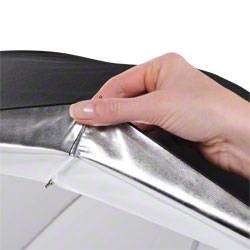 Walimex Pro 2in1 Reflexschirm weiß 17655 Durchlichtschirm (Ø) 109 cm 1 St.