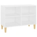 vidaXL TV-Schrank mit Massivholz-Beinen Weiß 69,5x30x50 cm vidaXL TV-Schrank mit Massivholz-Beinen Weiß 69,5x30x50 cm