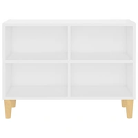 vidaXL TV-Schrank mit Massivholz-Beinen Weiß 69,5x30x50 cm vidaXL TV-Schrank mit Massivholz-Beinen Weiß 69,5x30x50 cm