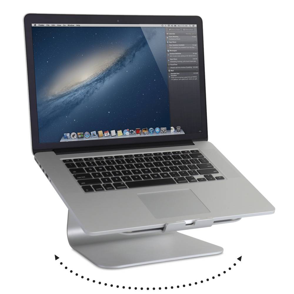 Rain Design mStand360 Schwenkbarer Ständer für MacBook MacBook Pro Laptopständer silber
